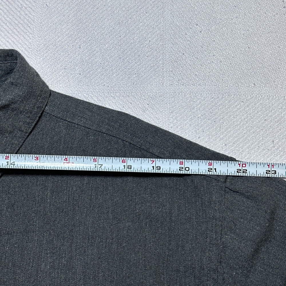 Duluth Trading Free Swingin' Button Down Flannel Shirt Mens 2XL Relaxed Charcoal - Picture 8 of 10